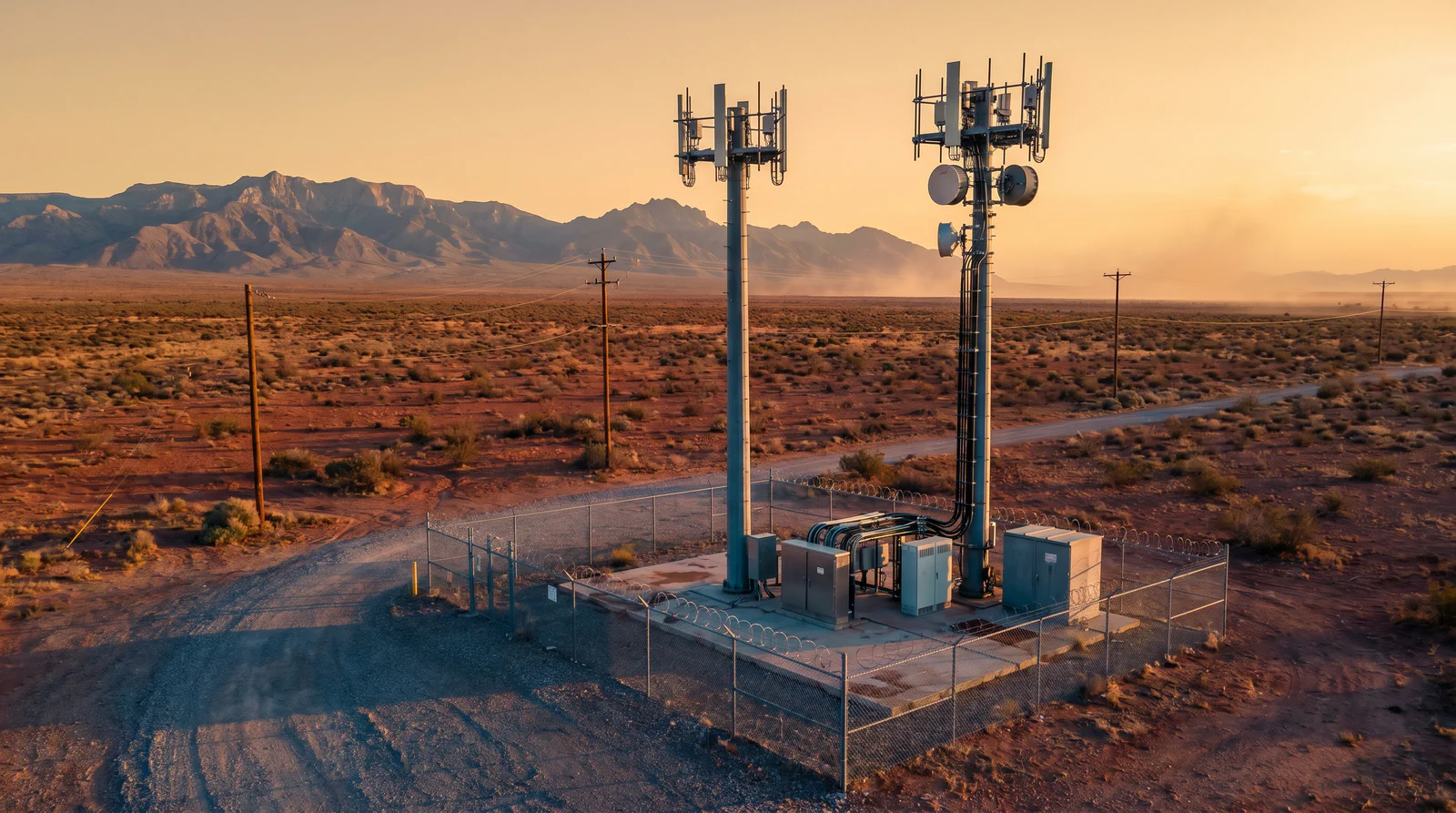 Fixed-wireless tower built on tribal land for a sovereign broadband network