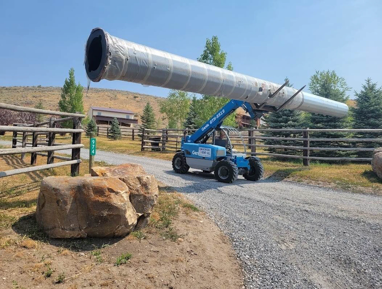 Vertical Axis tower site at dusk