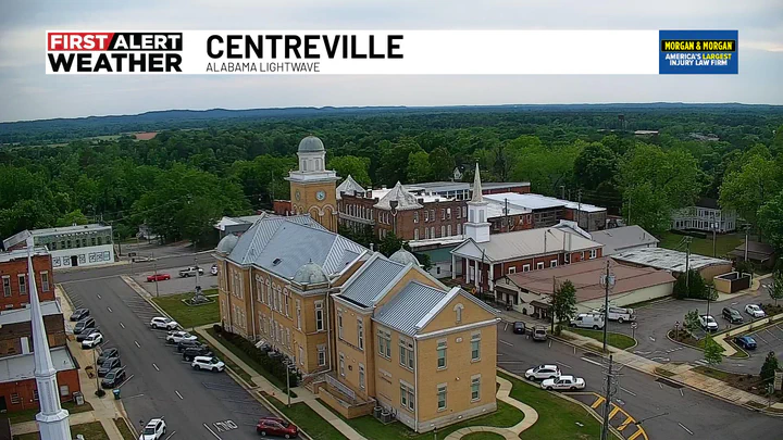 Alabama Lightwave WBRC First Alert Weather camera view of downtown Centreville, Alabama
